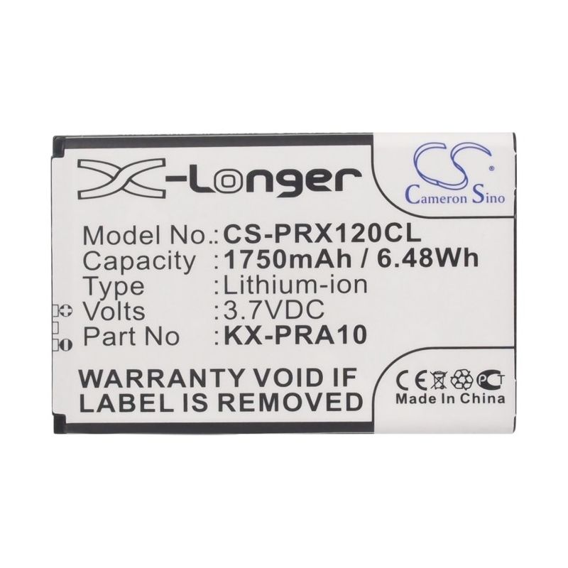 Li-ion Battery Fits Panasonic, Kx-prx110, Kx-prx110gw, Kx-prx120 3.7v, 1750mah Cordless Phone Cameron Sino Technology Limited
