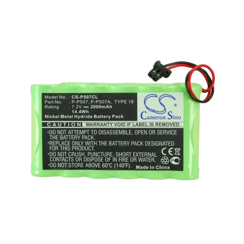 Ni-MH Battery fits Panasonic, Kx-tg2000, Kx-tg2000b, Kx-tg2000b Backup 7.2V, 2000mAh Cordless Phone Cameron Sino Technology Limited