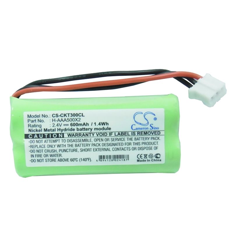 Ni-MH Battery fits Philips, Aleor 300, Kala 300, Kala 3322 2.4V, 600mAh Cordless Phone Cameron Sino Technology Limited