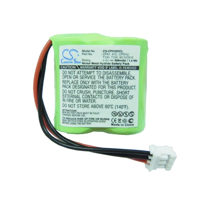 Ni-MH Battery fits Philips, Magic 2, Td6031, Td6731 2.4V, 600mAh Cordless Phone Cameron Sino Technology Limited