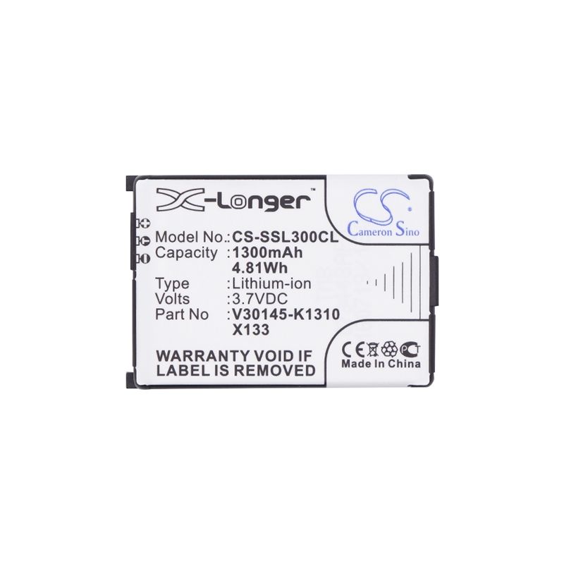 Li-ion Battery Fits Siemens, Active M1, Gigaset 4000 Micro, Gigaset 4000l Micro 3.7v, 1300mah Cordless Phone Cameron Sino Technology Limited