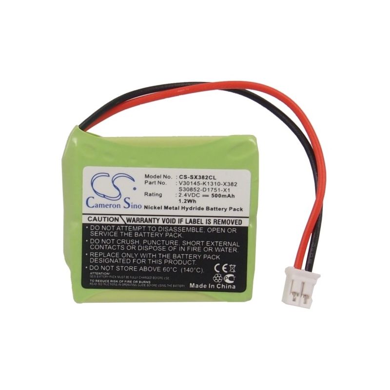 Ni-MH Battery fits Siemens, Gigaset E40, Gigaset E45, Gigaset E450 2.4V, 500mAh Cordless Phone Cameron Sino Technology Limited