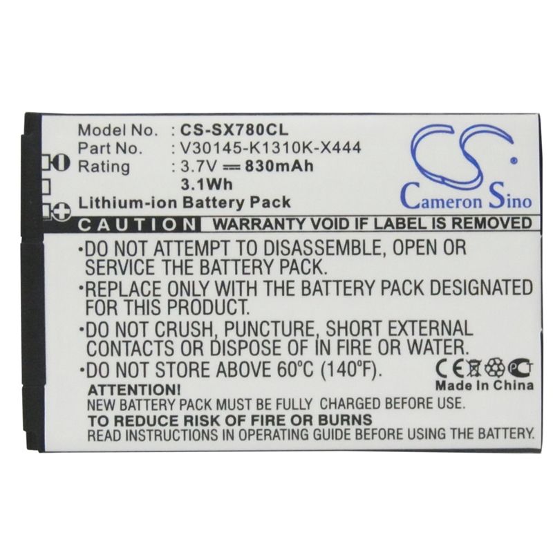 Li-ion Battery Fits Siemens, Gigaset Sl400, Gigaset Sl400a, Gigaset Sl400h 3.7v, 830mah Cordless Phone Cameron Sino Technology Limited