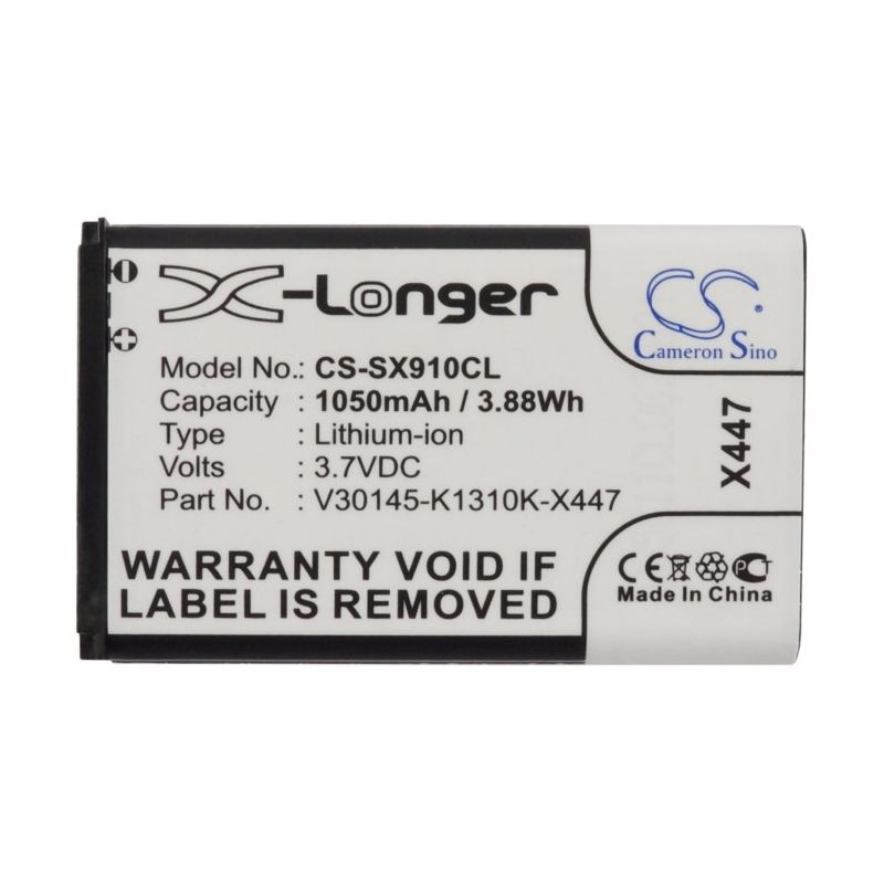 Li-ion Battery Fits Siemens, Gigaset Sl910, Gigaset Sl910a, Gigaset Sl910h 3.7v, 1050mah Cordless Phone Cameron Sino Technology Limited