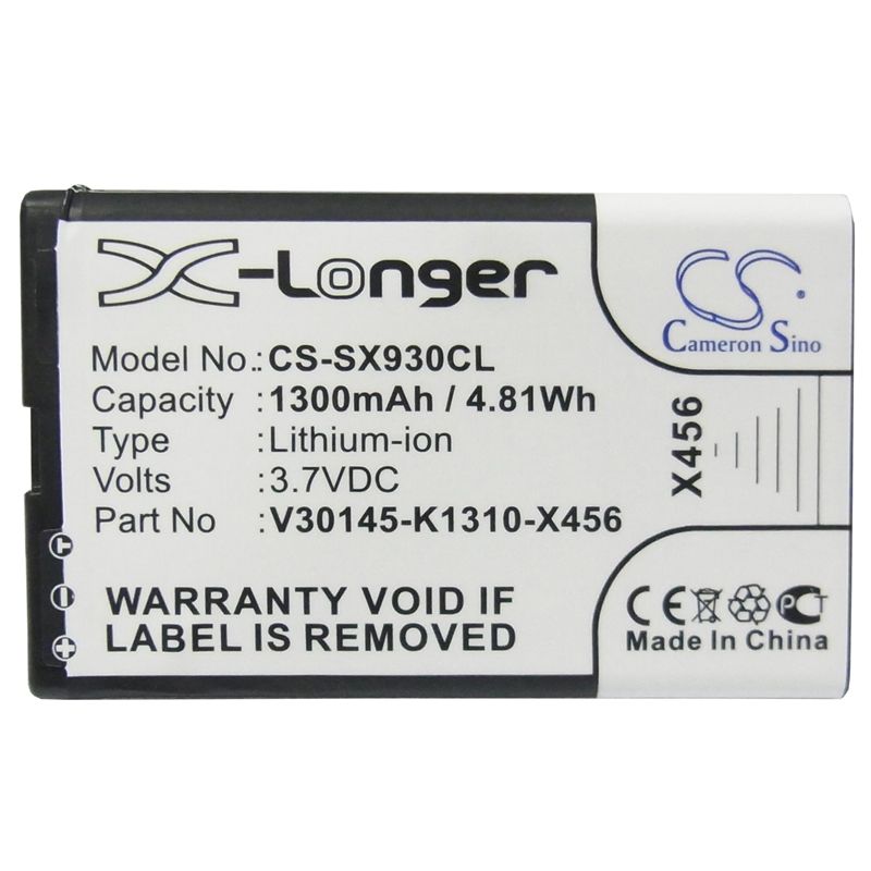 Li-ion Battery fits Siemens, Gigaset Sl930, Gigaset Sl930a, Telekom 3.7V, 1300mAh Cordless Phone Cameron Sino Technology Limited