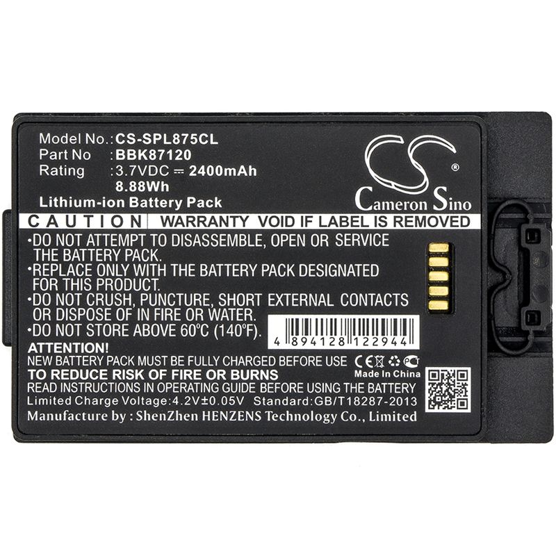 Li-ion Battery fits Spectralink, 8742, Pivot S8742 3.7V, 2400mAh Cordless Phone Cameron Sino Technology Limited