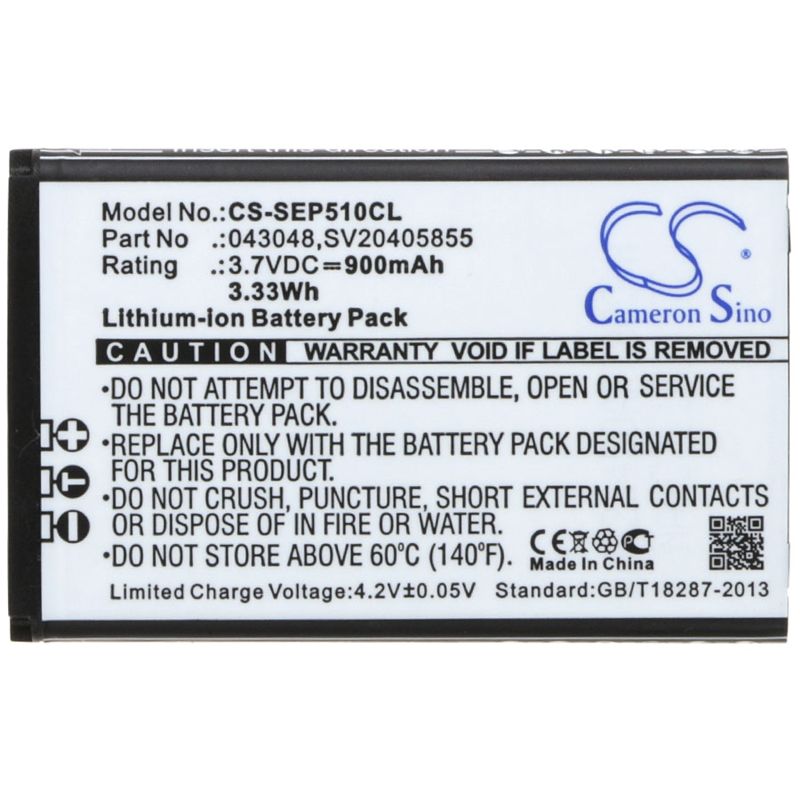 Li-ion Battery fits Swissvoice, Epure, Epure Fulleco Duo 3.7V, 900mAh Cordless Phone Cameron Sino Technology Limited