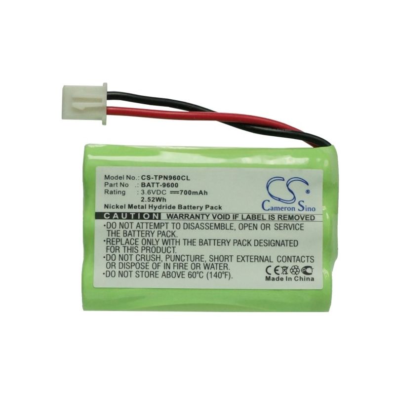 Ni-mh Battery Fits Teledex, Opal Dct1905, Telematrix, 9600 3.6v, 700mah Cordless Phone Cameron Sino Technology Limited