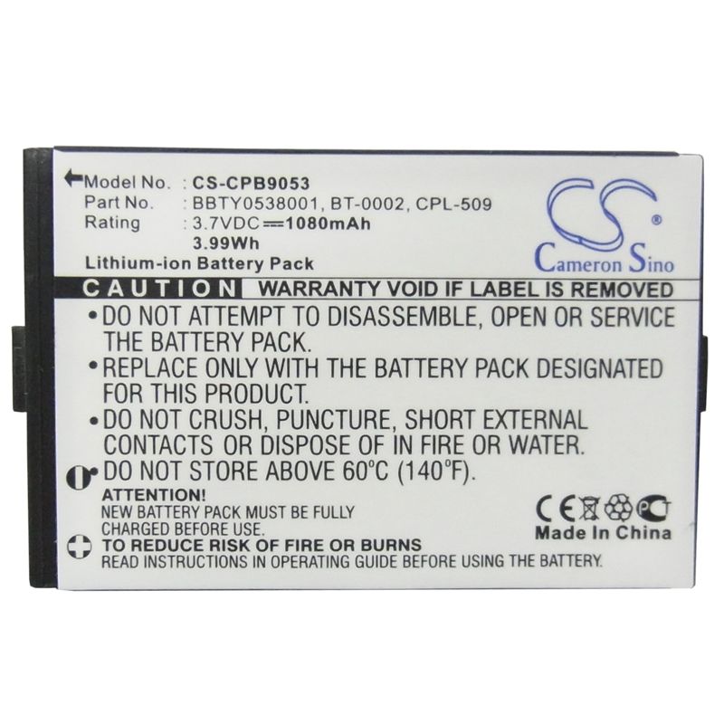 Li-ion Battery Fits Uniden, Elbt585, Elbt-585, Elbt595 3.7v, 1080mah Communications Cameron Sino Technology Limited