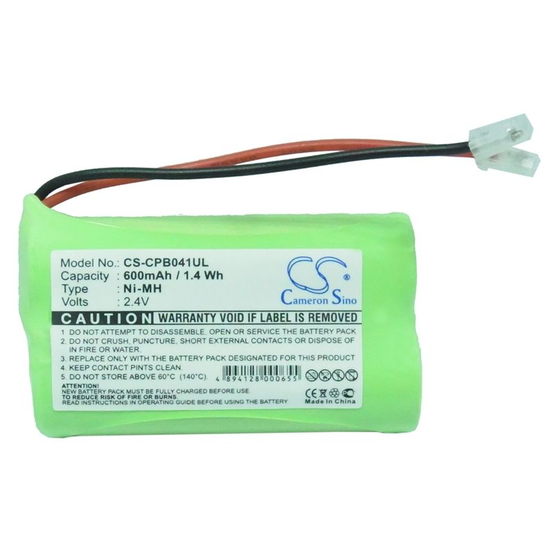 Ni-mh Battery Fits Universal, Aa X 2 2.4v, 600mah Cordless Phone Cameron Sino Technology Limited
