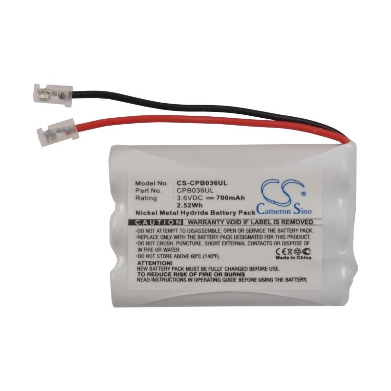 Ni-mh Battery Fits Universal, Aaa X 3 3.6v, 700mah Cordless Phone Cameron Sino Technology Limited