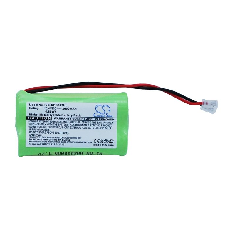 Ni-mh Battery Fits Universal, Aa X 2 2.4v, 2000mah Cordless Phone Cameron Sino Technology Limited