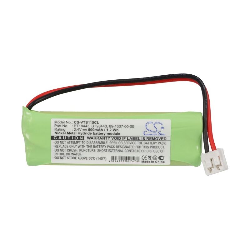 Ni-mh Battery Fits V Tech, 89133700, 8913370000, Bt-18443 2.4v, 500mah Cordless Phone Cameron Sino Technology Limited