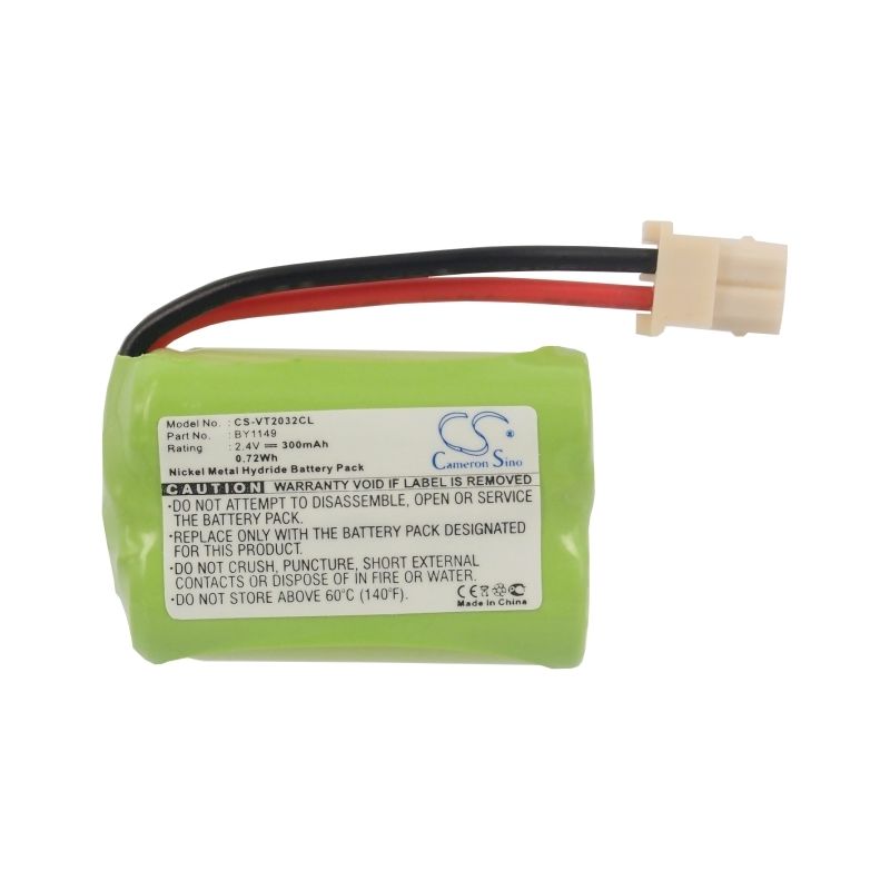 Ni-MH Battery fits V Tech, Vt2032, Vt2032rd, Vt2032wt 2.4V, 300mAh Cordless Phone Cameron Sino Technology Limited
