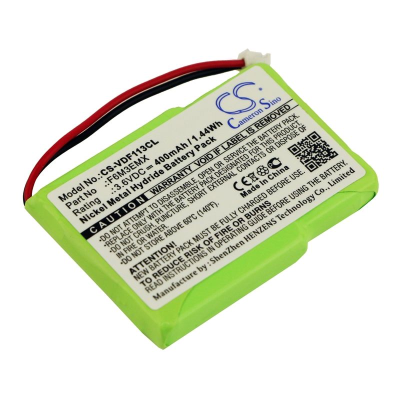 Ni-MH Battery fits Vodafone, Phonefax 2395, Wp-1130, Wp-1233sms 3.6V, 400mAh Cordless Phone Cameron Sino Technology Limited
