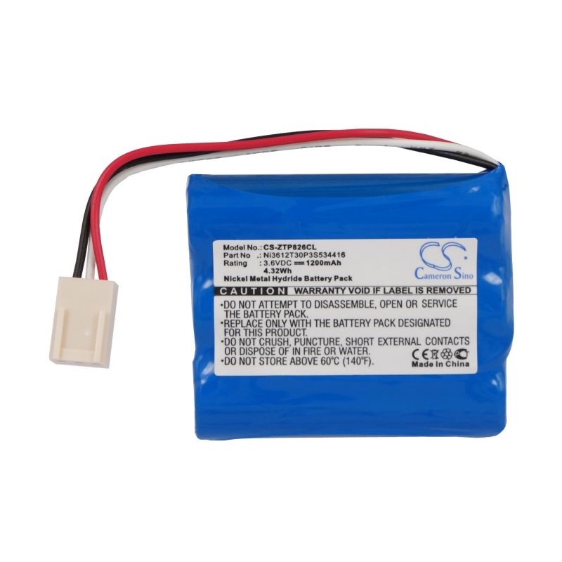 Ni-MH Battery fits Zte, Wp612, Wp623, Wp822 3.6V, 1200mAh Cordless Phone Cameron Sino Technology Limited