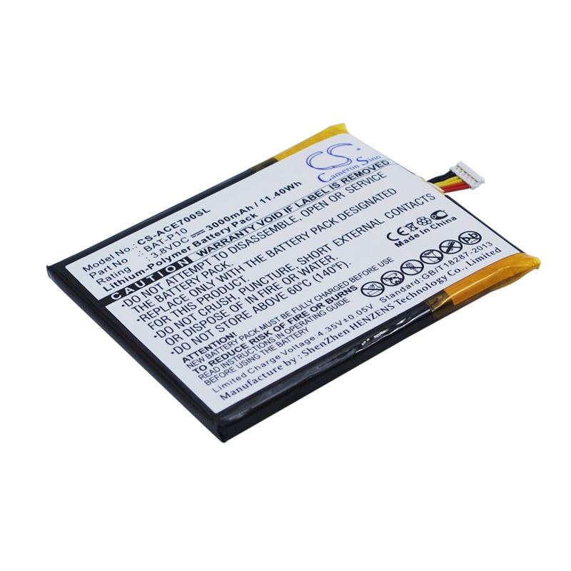 Li-polymer Battery Fits Acer, E39, Liquid E700, Liquid E700 Triple 3.8v, 3000mah Mobile & SmartPhone Cameron Sino Technology Limited
