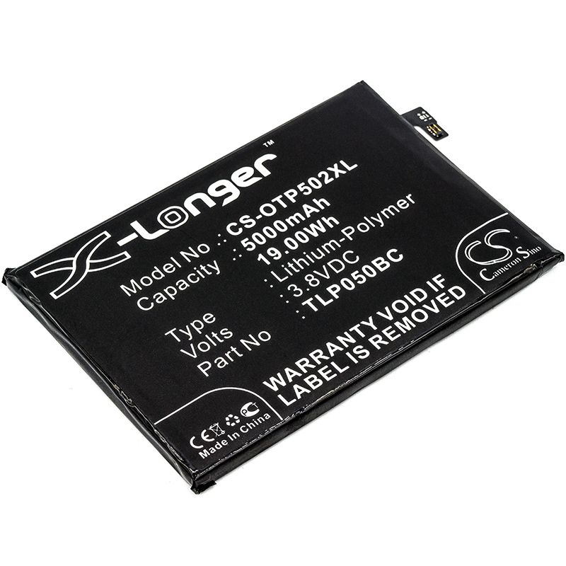 Li-Polymer Battery fits Alcatel, 5023f, one touch pixi 4 plus power, one touch pixi 4 plus power dual sim 3.8V, 5000mAh Mobile & SmartPhone Cameron Sino Technology Limited