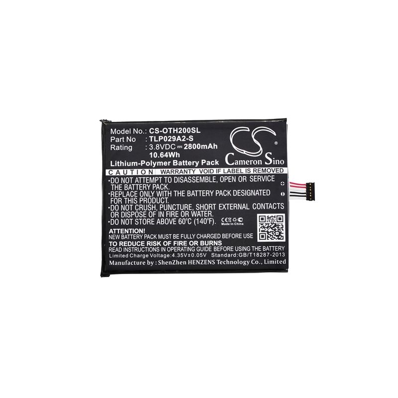 Li-polymer Battery Fits Alcatel, Baal6045y, One Touch Idol 3 5.5, One Touch Pixi 3 5.5 3.8v, 2800mah Mobile & SmartPhone Cameron Sino Technology Limited