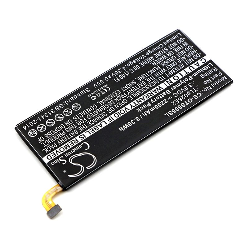 Li-polymer Battery Fits Alcatel, Idol 4 Dual Sim, One Touch Idol 4, One Touch Idol 4 Dual Sim 3.8v, 2200mah Mobile & SmartPhone Cameron Sino Technology Limited