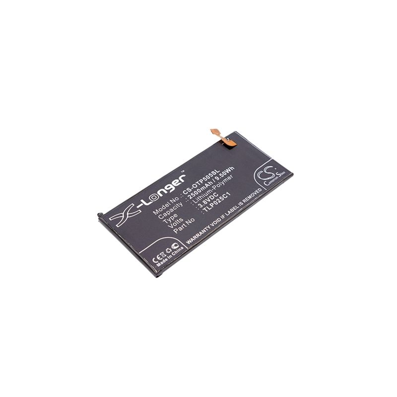 Li-Polymer Battery fits Alcatel, one touch allure, one touch fierce 4, one touch idol 3 5.5 3.8V, 2500mAh Mobile & SmartPhone Cameron Sino Technology Limited