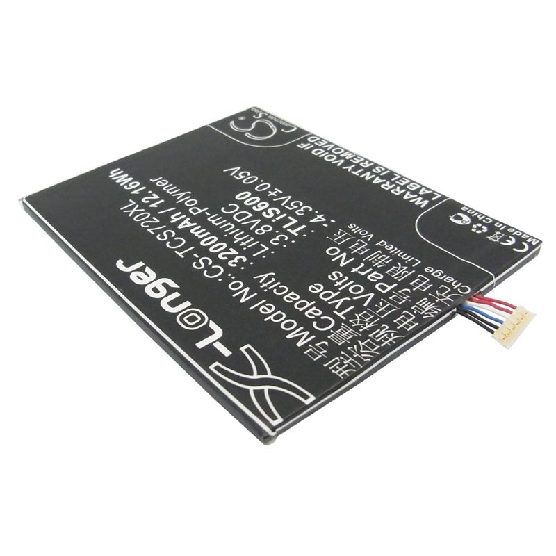 Li-Polymer Battery fits Alcatel, one touch flash, ot-6042, ot-6042d 3.8V, 3200mAh Mobile, SmartPhone Cameron Sino Technology Limited (Suspended)
