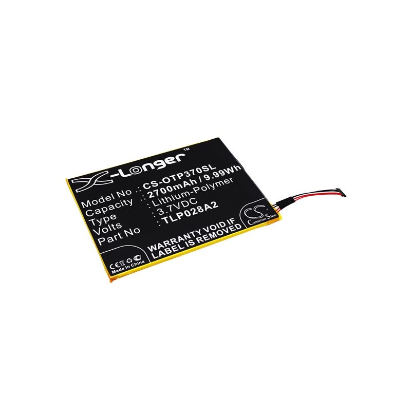 Li-Polymer Battery fits Alcatel, one touch icin, one touch pixi 3 (7) lte, one touch pixi 3 7.0 4g 3.7V, 2700mAh Mobile & SmartPhone Cameron Sino Technology Limited