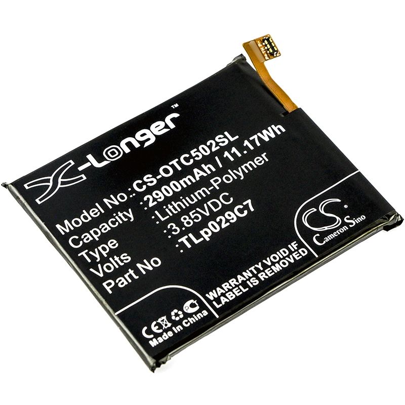 Li-Polymer Battery fits Alcatel, one touch idol 3c, one touch idol 3c td-lte, ot5026d 3.85V, 2900mAh Mobile & SmartPhone Cameron Sino Technology Limited
