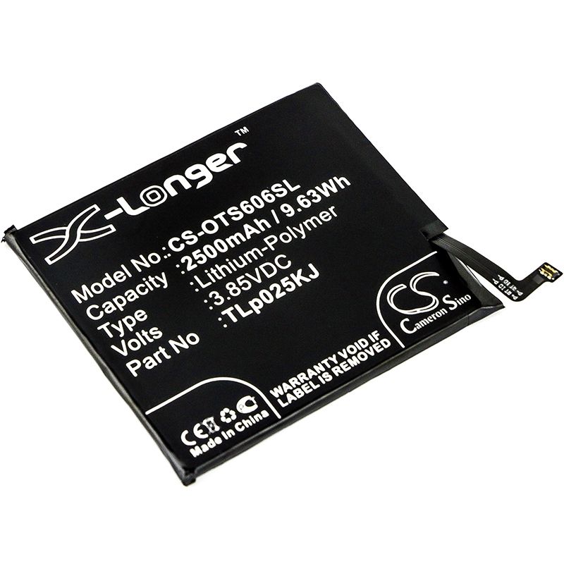Li-Polymer Battery fits Alcatel, one touch idol 5s, one touch idol 5s lte, ot-6060s 3.85V, 2500mAh Mobile & SmartPhone Cameron Sino Technology Limited