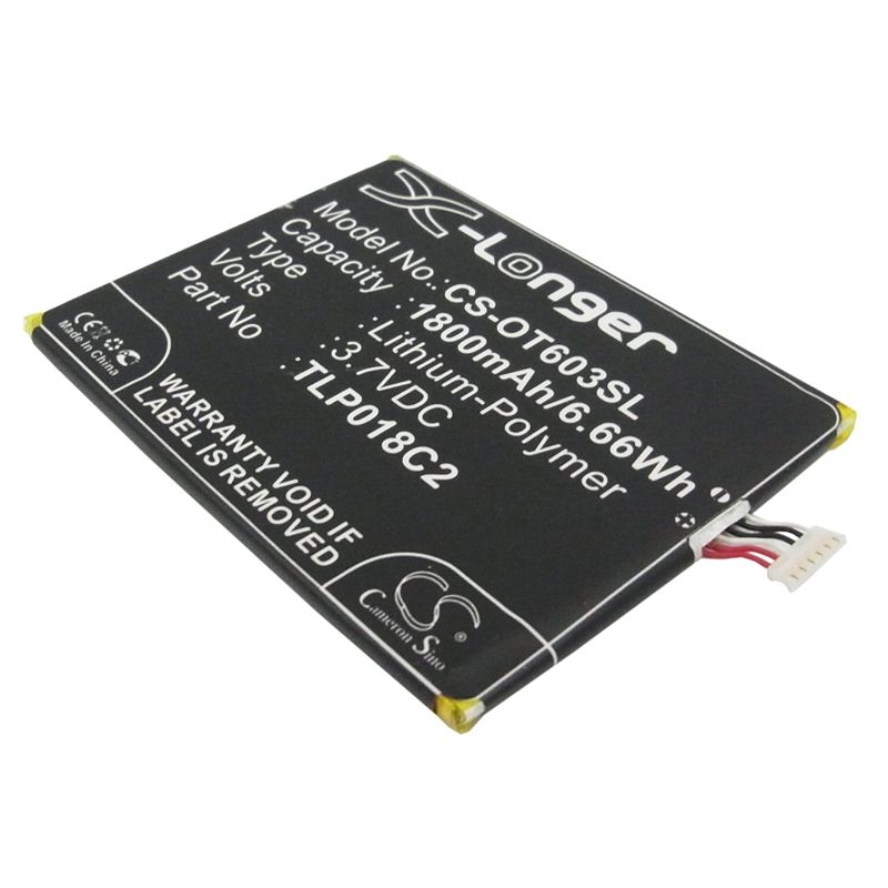 Li-Polymer Battery fits Alcatel, one touch idol ultra, ot-6033, ot-6033x 3.7V, 1800mAh Mobile & SmartPhone Cameron Sino Technology Limited