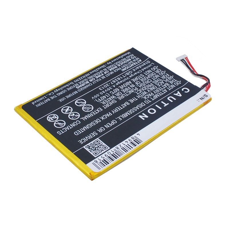 Li-polymer Battery Fits Alcatel, One Touch Pixi 7, Ot-9006w 3.8v, 2800mah Mobile & SmartPhone Cameron Sino Technology Limited