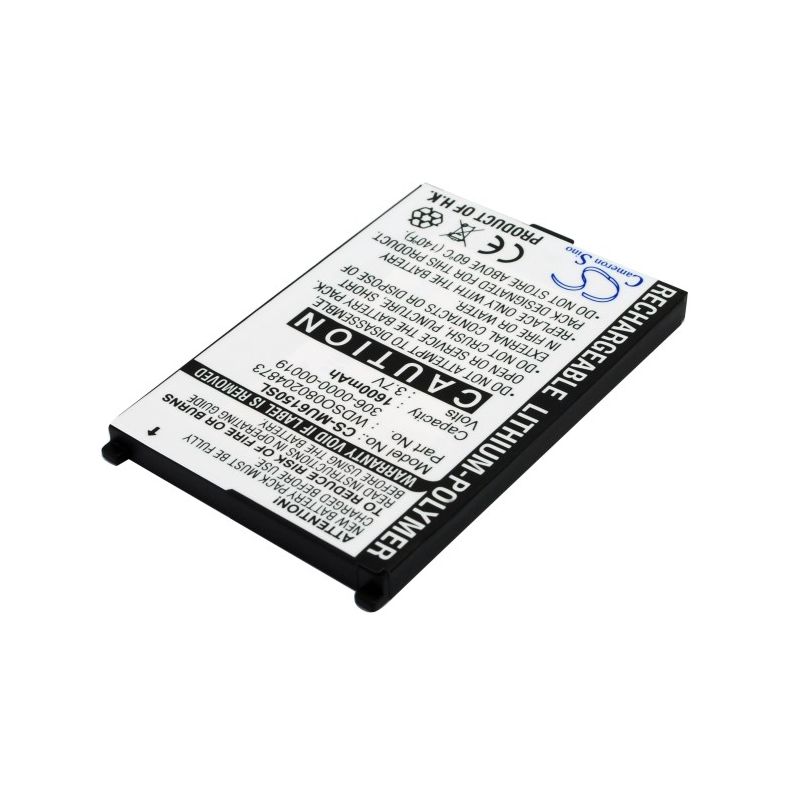 Li-Polymer Battery fits Anow, q200, i-mate, ultimate 6150 3.7V, 1600mAh Mobile & SmartPhone Cameron Sino Technology Limited