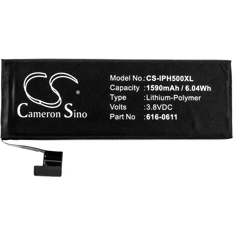 Li-polymer Battery Fits Apple, A1428, A1429, Iphone 5 3.8v, 1590mah Mobile & SmartPhone Cameron Sino Technology Limited