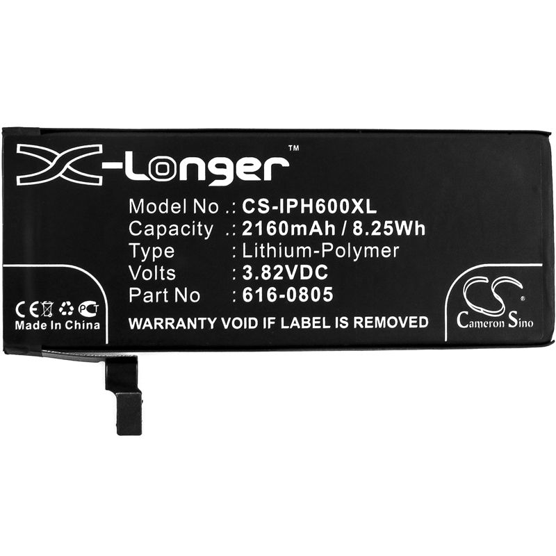 Li-polymer Battery Fits Apple, A1549, A1586, A1589 3.82v, 2160mah Mobile & SmartPhone Cameron Sino Technology Limited