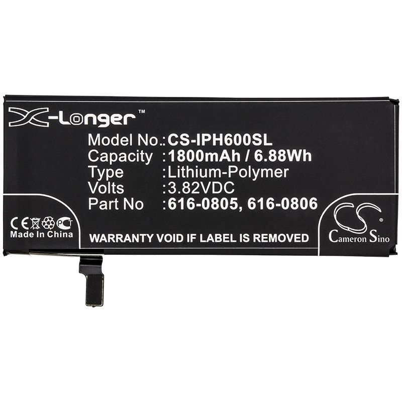 Li-polymer Battery Fits Apple, A1549, A1586, A1589 3.82v, 1800mah Mobile & SmartPhone Cameron Sino Technology Limited