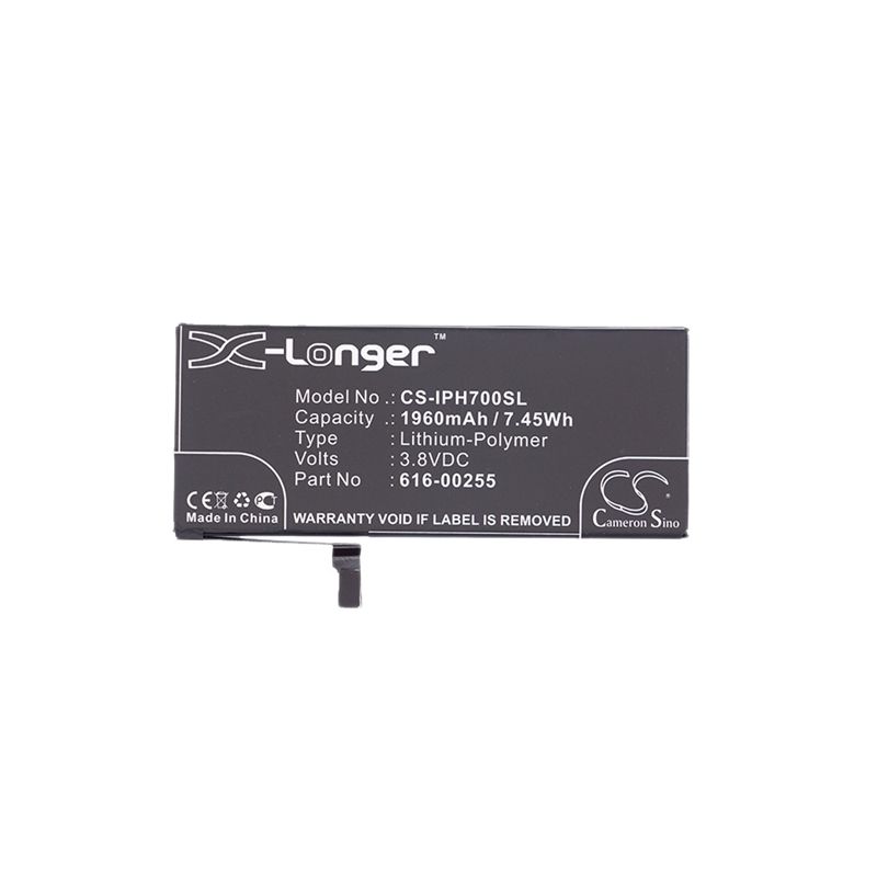 Li-polymer Battery Fits Apple, A1660, A1778, A1779 3.8v, 1960mah Mobile & SmartPhone Cameron Sino Technology Limited