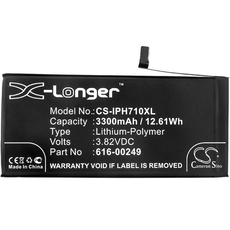 Li-polymer Battery Fits Apple, A1661, A1784, A1785 3.82v, 3300mah Mobile & SmartPhone Cameron Sino Technology Limited
