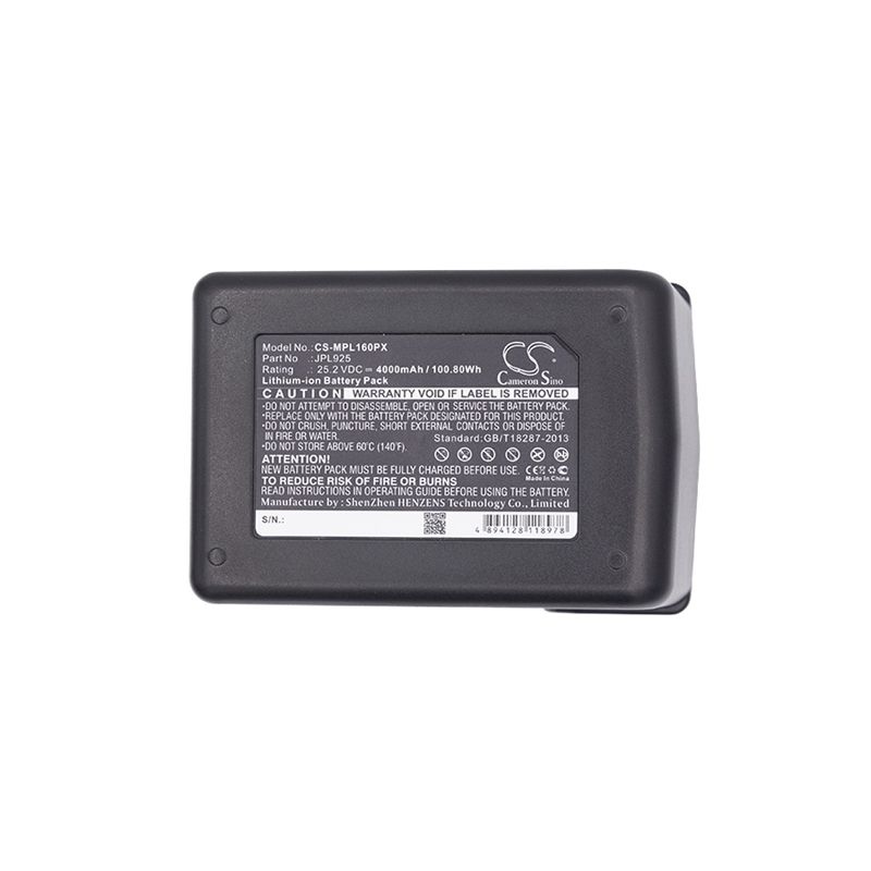 Li-ion Battery fits Max, 34g808, Rebar Pjrc160, 25.2V, 4000mAh Power Tools Cameron Sino Technology Limited