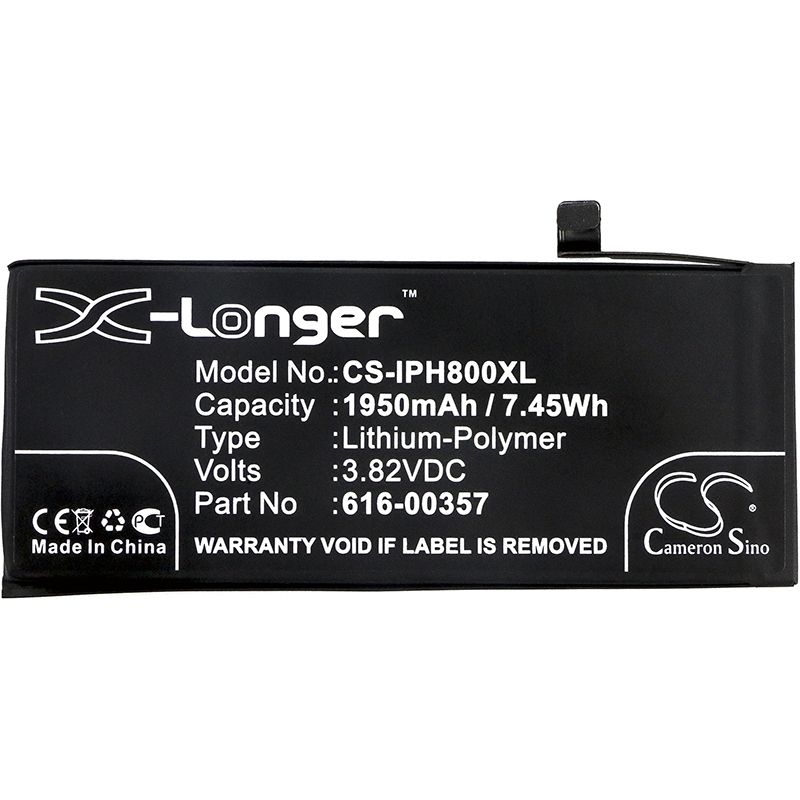Li-Polymer Battery fits Apple, a1863, iphone 8, mq6k2ll/a 3.82V, 1950mAh Mobile & SmartPhone Cameron Sino Technology Limited