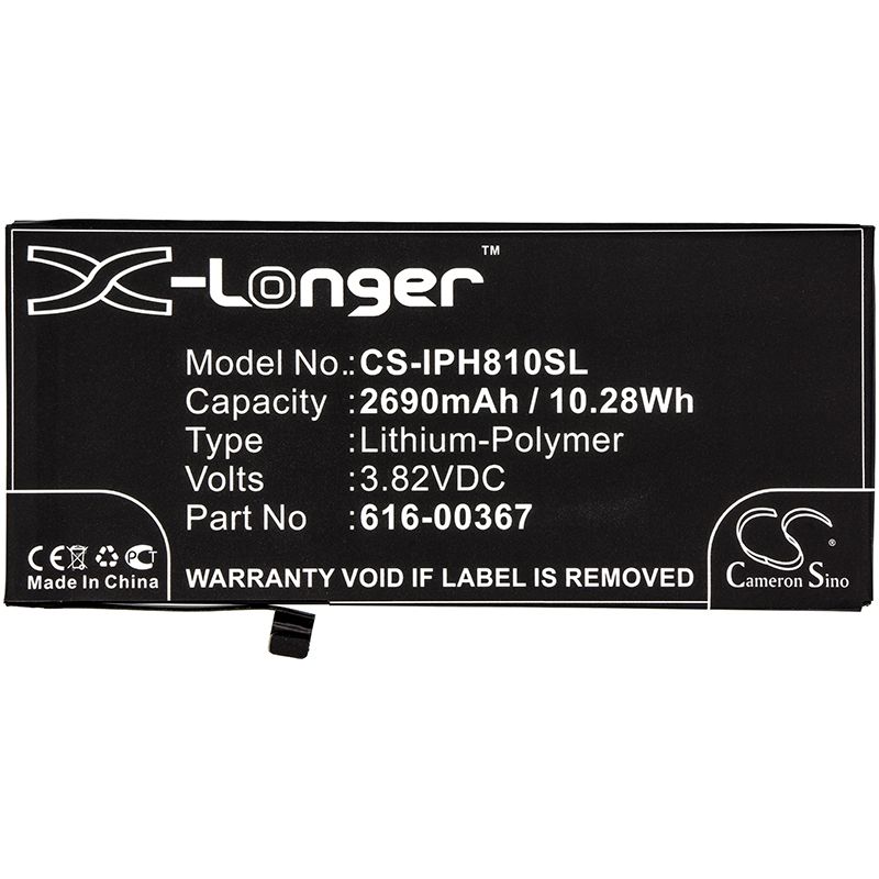 Li-polymer Battery Fits Apple, A1864, Iphone 8 Plus, Iphone 8+ 3.82v, 2690mah Mobile & SmartPhone Cameron Sino Technology Limited