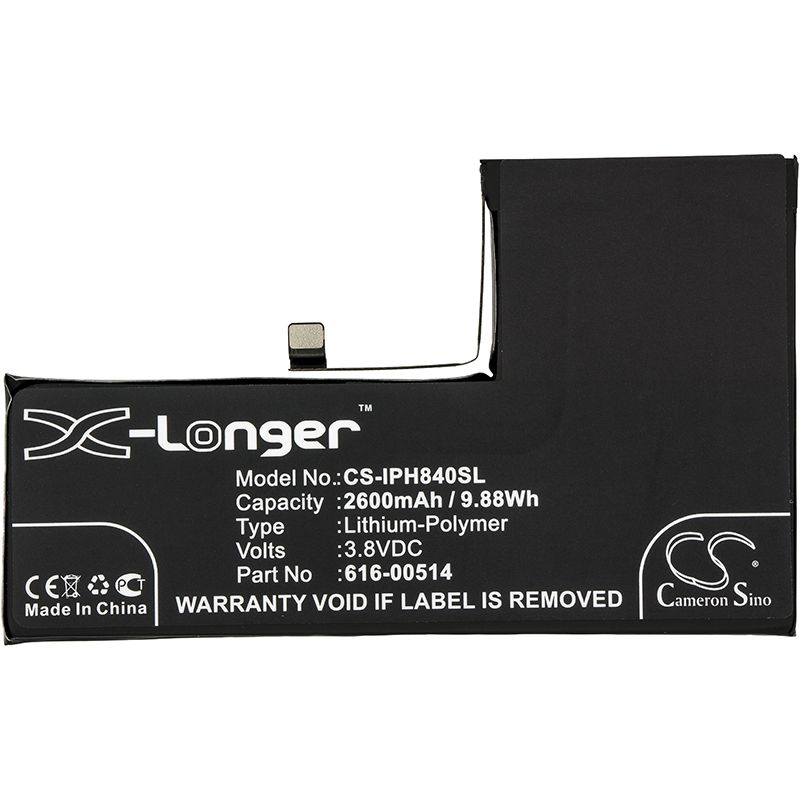 Li-Polymer Battery fits Apple, a1920, a2097, a2098 3.8V, 2600mAh Mobile & SmartPhone Cameron Sino Technology Limited