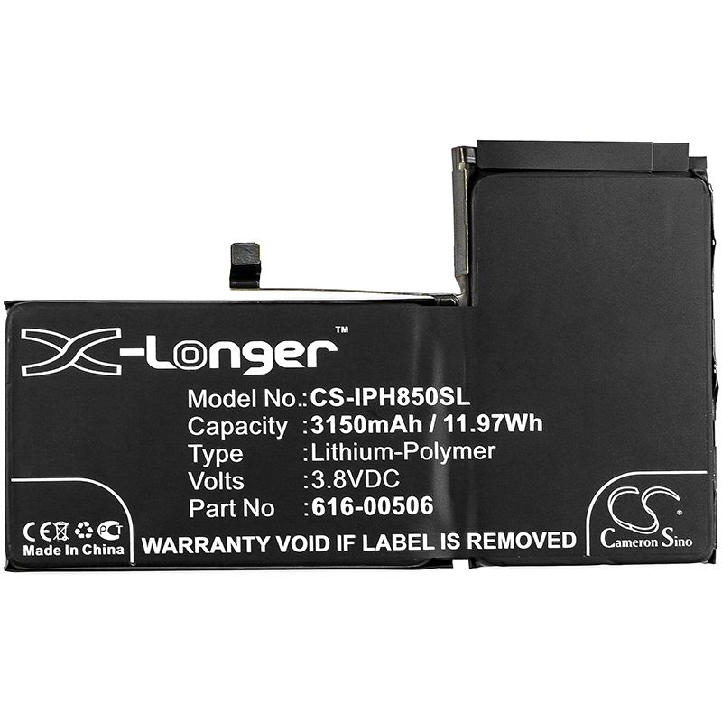 Li-polymer Battery Fits Apple, A1921, A2014, A2100 3.8v, 3150mah Mobile & SmartPhone Cameron Sino Technology Limited