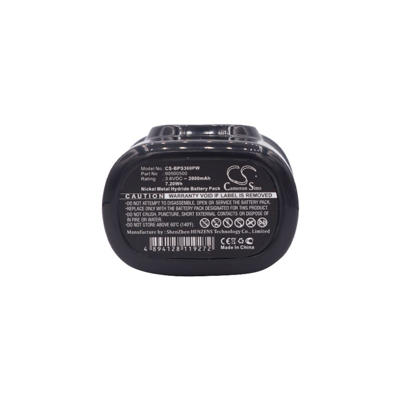 Ni-MH Battery fits Black & Decker, Fs360, Fs360 Type 1, 3.6V, 2000mAh Power Tools Cameron Sino Technology Limited