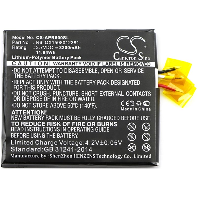 Li-Polymer Battery fits Aspera, r6, myphone, hammer axe 3.7V, 3200mAh Mobile & SmartPhone Cameron Sino Technology Limited