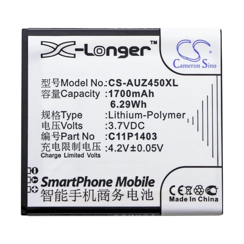 Li-Polymer Battery fits Asus, a450cg, zenfone 4.5 3.7V, 1700mAh Mobile & SmartPhone Cameron Sino Technology Limited