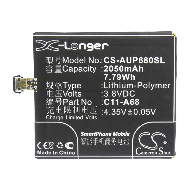 Li-Polymer Battery fits Asus, a68, padfone 2, padfone ii 3.8V, 2050mAh Mobile & SmartPhone Cameron Sino Technology Limited