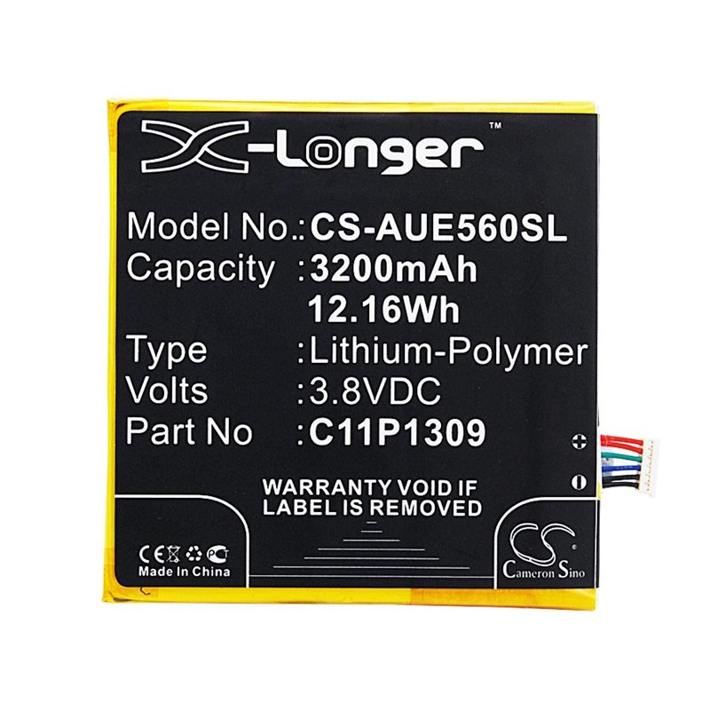 Li-Polymer Battery fits Asus, fonepad note 6, fonepad note fhd6, k00g 3.8V, 3200mAh Mobile & SmartPhone Cameron Sino Technology Limited