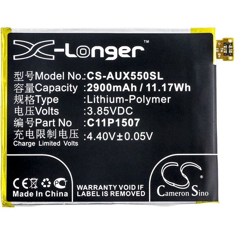Li-Polymer Battery fits Asus, x550, zenfone zoom, zenfone zoom dual sim 3.85V, 2900mAh Mobile & SmartPhone Cameron Sino Technology Limited