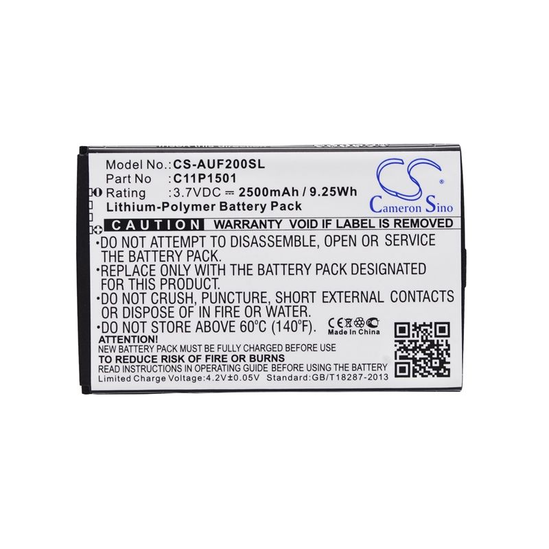 Li-polymer Battery Fits Asus, Z00d, Z00ud, Z011d 3.7v, 2500mah Mobile & SmartPhone Cameron Sino Technology Limited