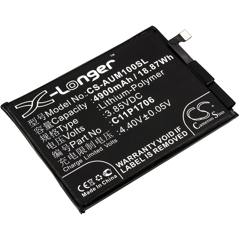 Li-Polymer Battery fits Asus, zb602kl, zenfone max pro m1, zenfone max pro m1 dual sim 3.85V, 4900mAh Mobile & SmartPhone Cameron Sino Technology Limited
